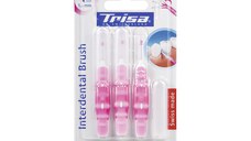Periuta de dinti manuala interdentara flexibila Trisa Interdental Brush Iso 4, 1.3 mm 667153, pink, roz
