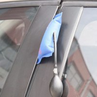 Perna pneumatica cu pompa manuala pentru deschiderea usii masinii Techstar® CDT-23, 28 x 12.5 cm, 100 kg/forta, Albastru - 2