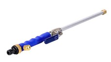 Pistol aparat de spalat cu presiune, presiune apa, pentru curatenie exterioara, aluminiu/albastru