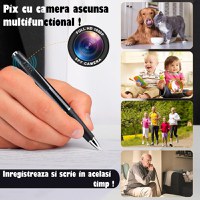 Pix Spion cu Camera 1080 Full HD si Microfon, Inregistrare Audio-Video, Foto, Aparat Spion cu Camera Ascunsa - 9