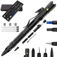 Pix tactic IdeallStore®, Comando Corps, multifunctional, aluminiu, 15.5 cm, negru - 1