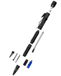 Pix tactic IdeallStore®, Comando Corps, multifunctional, aluminiu, 15.5 cm, negru - 3