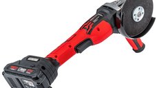 Polizor unghiular cu acumulator Red Technic RTSZK0140, 21 V, 10.000 rpm, disc de 125 mm