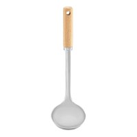 Polonic inox cu maner din lemn, AMBITION Natural - 2
