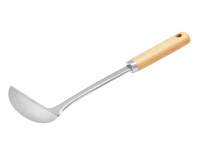 Polonic inox cu maner din lemn, AMBITION Natural - 1