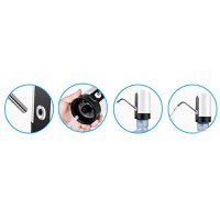 Pompa electrica de apa MRG M-K1, Automat, Pentru bidon, cu acumulator, Negru - 3