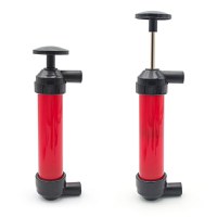 Pompa manuala aer si transfer lichide, cu 2 furtune de 130cm si capte incluse, umflare roti bicicleta, mingi, barci - 7