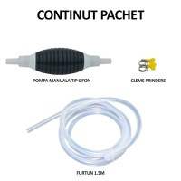 Pompa Manuala Transfer Lichide MRG M1068, cu Furtun 1.2 m, Tip Sifon - 7