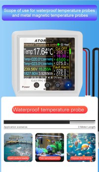 Priza inteligenta si Controller smart temperatura si consum energie ATORCH S1BWT, WiFi, Bluetooth - 6