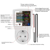 Priza inteligenta si Controller smart temperatura si consum energie ATORCH S1BWT, WiFi, Bluetooth - 3