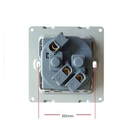 Priza Techstar® Crystal TS1, Sticla Securizata, Simpla, 16A - 2