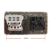 Priza Techstar® Crystal TSU2, Dubla, 2 x USB, 2.1 A, Culoare Alb Frost, Sticla Securizata, 16A - 1