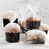 Pungi alimentare celofan CPP (moplefan) pentru ambalare produse de patiserie, 30 microni, 100/set, 20 x 40 cm - 1