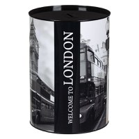 Pusculita metalica, london, negru, 16 x 21cm - 3