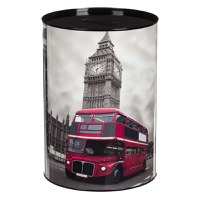 Pusculita metalica, london, negru, 16 x 21cm - 1