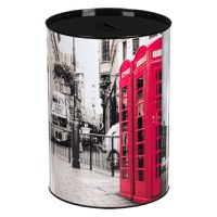 Pusculita metalica, london, negru, 16 x 21cm - 4
