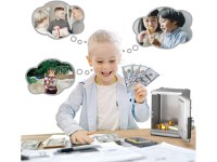 Pusculita tip seif, deschidere cu PIN, cu sunete si lumini, Argintiu - 4