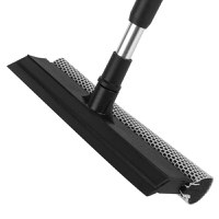 Racleta geam extensibila, 25cm, aluminiu, maner 70-120cm, negru - 1