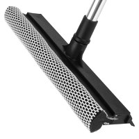 Racleta geam extensibila, 25cm, aluminiu, maner 70-120cm, negru - 3