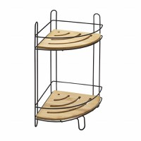 Raft coltar pentru baie cu 2 etajere, JOTTA Scandic - 1