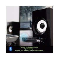 Receptor Techstar® Bluetooth Audio Jack 3.5mm Wireless Auto Clip On BT2 - 5