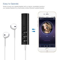 Receptor Techstar® Bluetooth Audio Jack 3.5mm Wireless Auto Clip On BT2 - 10