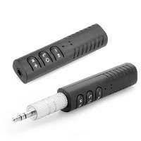 Receptor Techstar® Bluetooth Audio Jack 3.5mm Wireless Auto Clip On BT2 - 1