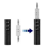 Receptor Techstar® Bluetooth Audio Jack 3.5mm Wireless Auto Clip On BT2 - 3