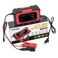 Redresor Auto Digital FOXSUR 12V 7A cu Ecran LED, Incarcare Baterii Auto si Moto 4Ah-140Ah, Functie de Reparatie prin - 3
