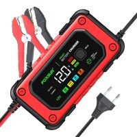 Redresor Auto Digital FOXSUR 12V 7A cu Ecran LED, Incarcare Baterii Auto si Moto 4Ah-140Ah, Functie de Reparatie prin - 1
