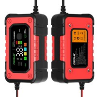 Redresor Auto Digital FOXSUR 12V 7A cu Ecran LED, Incarcare Baterii Auto si Moto 4Ah-140Ah, Functie de Reparatie prin - 7