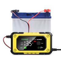 Redresor Auto Digital FOXSUR 12V 7A cu Ecran LED, Incarcare Baterii Auto si Moto 4Ah-140Ah, Functie de Reparatie prin - 2
