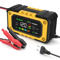 Redresor Auto Digital FOXSUR 12V 7A cu Ecran LED, Incarcare Baterii Auto si Moto 4Ah-140Ah, Functie de Reparatie prin - 7