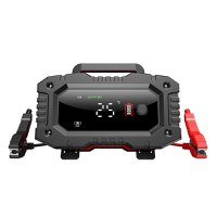 Redresor Auto Digital Foxsur FPT-200, Incarcator Automat 12V/24V 20A pentru Baterii 6Ah-300Ah, Ecran LCD - 3