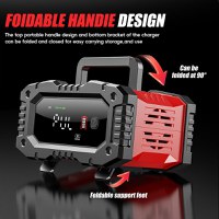 Redresor Auto Digital Foxsur FPT-200, Incarcator Automat 12V/24V 20A pentru Baterii 6Ah-300Ah, Ecran LCD - 8