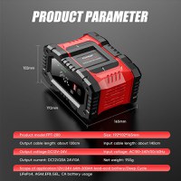 Redresor Auto Digital Foxsur FPT-200, Incarcator Automat 12V/24V 20A pentru Baterii 6Ah-300Ah, Ecran LCD - 1