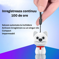 Reportofon ascuns in breloc, 16GB, activare vocala, MP3, GL-16 - 4