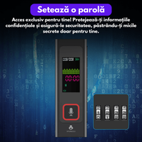 Reportofon digital, H-R510 Pro, 32 GB, inregistrare cu activare vocala, elimina zgomote de fundal, baterie 170 mAh - 5