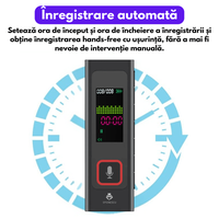 Reportofon digital, H-R510 Pro, 32 GB, inregistrare cu activare vocala, elimina zgomote de fundal, baterie 170 mAh - 3