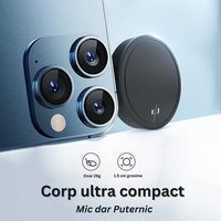 Reportofon magnetic cu microfon ascuns, activare vocala, MP3 Player, 128GB, negru - ZH007 - 4