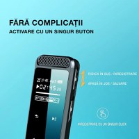 Reportofon profesional cu activare vocala, Q55, 8 GB, difuzor, MP3 - 11