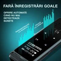 Reportofon profesional cu activare vocala, Q55, 8 GB, difuzor, MP3 - 6