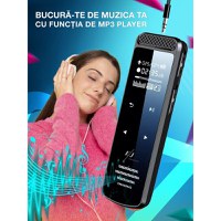 Reportofon profesional cu activare vocala, Q55, 8 GB, difuzor, MP3 - 8