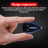 Reportofon spion tip pandantiv, M3, 32GB, inregistrare cu activare vocala, eliminare zgomote fundal, baterie 400 mAh - 3