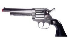 Revolver Metalic Jucarie, 18cm, 12 Gloante