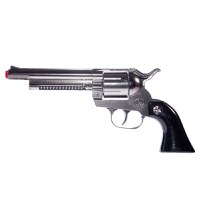 Revolver Metalic Jucarie, 18cm, 12 Gloante - 1
