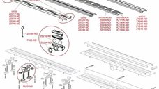 Rigola de dus cu capac Alca APZ10 Simple 65 cm