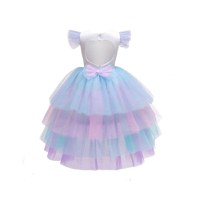 Rochie Unicorn cu trena detasabila, IdeallStore®, 7-9 ani - 5