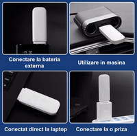 Router Wireless pentru cartela SIM 4G, 3in1, Modem USB, Alb Mat Portabil, Conexiune Multipla, 150 MB - 2