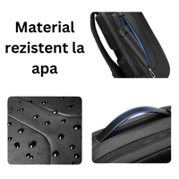 Rucsac elegant impermeabil multifunctional Dasbo®, pentru laptop sau calatorii,rezistent la uzura cu protectie, Antifurt - 5